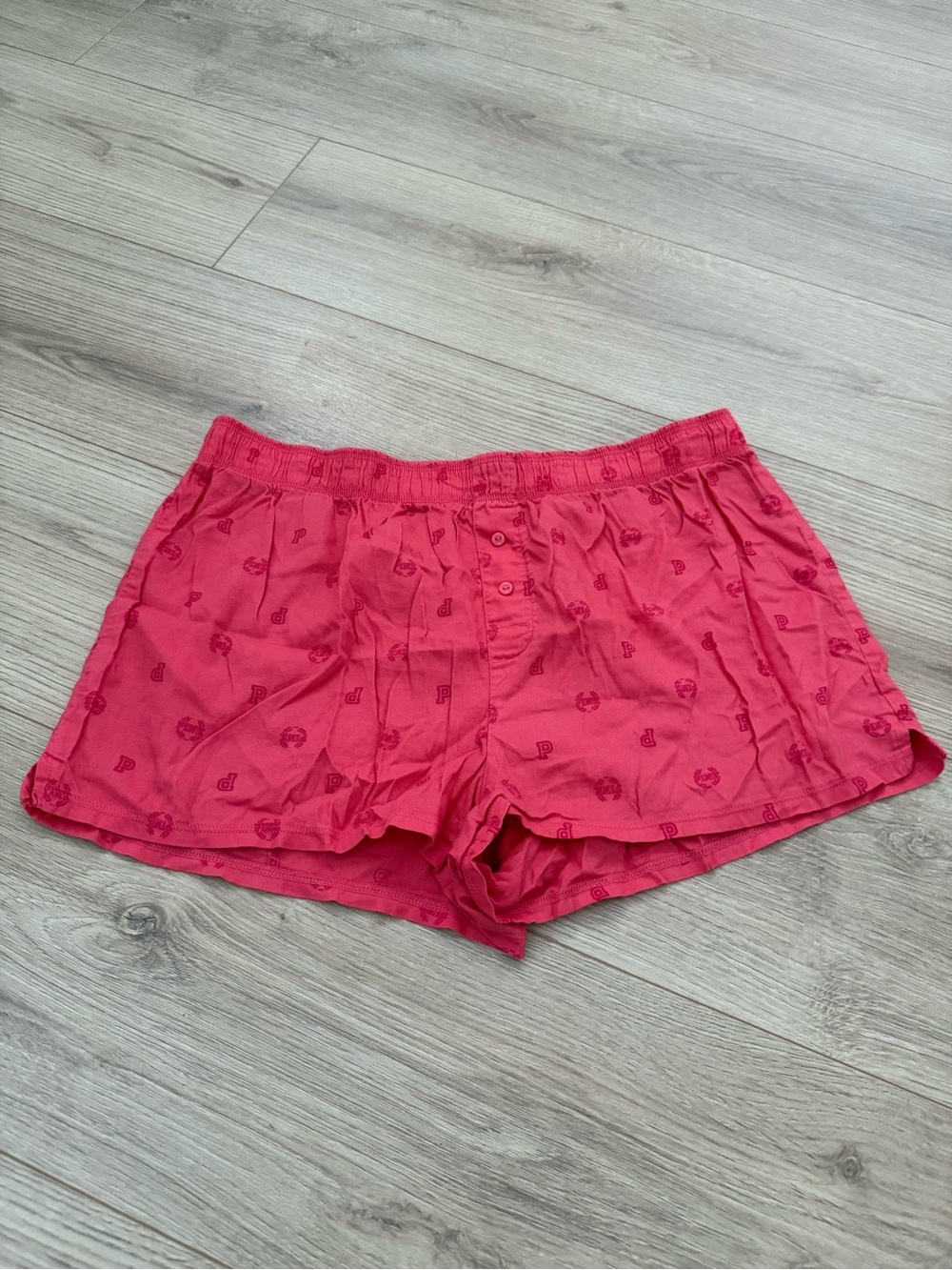 PINK Victoria's Secret Coral Sleep Shorts, Size S